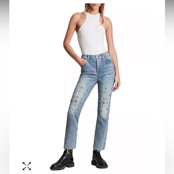 All Saints Evie jeans in excellent condition - Picture 2 of 13